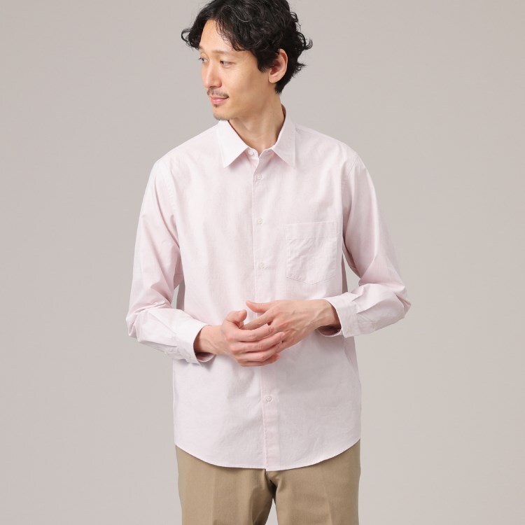 タケオキクチ(TAKEO KIKUCHI)の【ボタニカル柄】ステッチパターン シャツ カジュアルシャツ