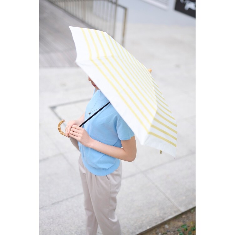アンタイトル(UNTITLED)の【折り畳み傘】becauseボーダー 折りたたみ傘