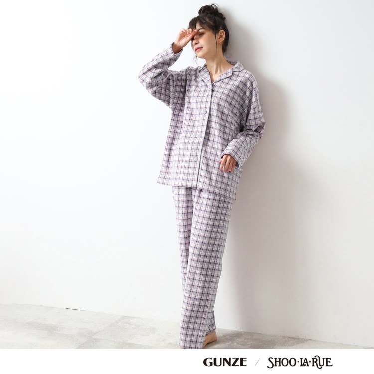 シューラルー/ライフグッズ(SHOO・LA・RUE /LIFE GOODS)の【GUNZE】寝返りのしやすさを考えたパジャマ（長袖長パンツ） パジャマ(セット)