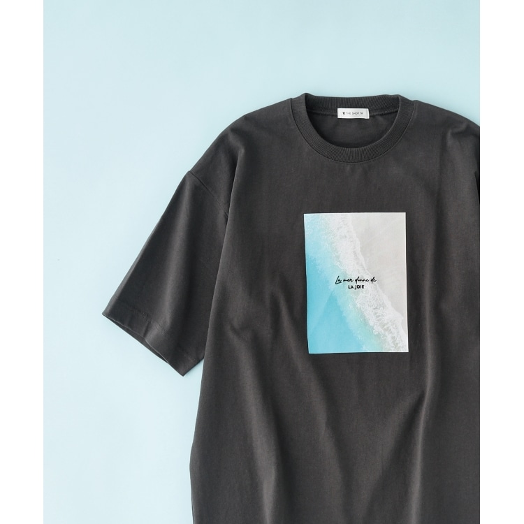 ザ ショップ ティーケー（メンズ）(THE SHOP TK(Men))の【サスティナブル素材】FRESH NATUREデザイン刺繍Tシャツ プリント Ｔシャツ
