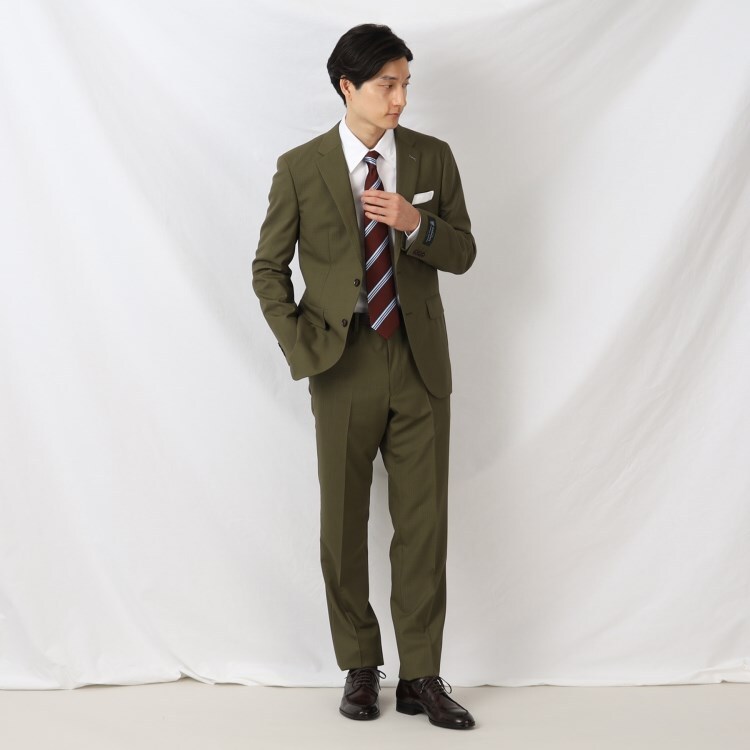 タケオキクチ(TAKEO KIKUCHI)の【DORMEUIL】リップストップ カラー スーツ