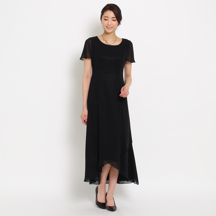 トウキョウソワール(東京ソワール)のEMOTIONALL DRESSES ヘム重ねマキシワンピース ドレス